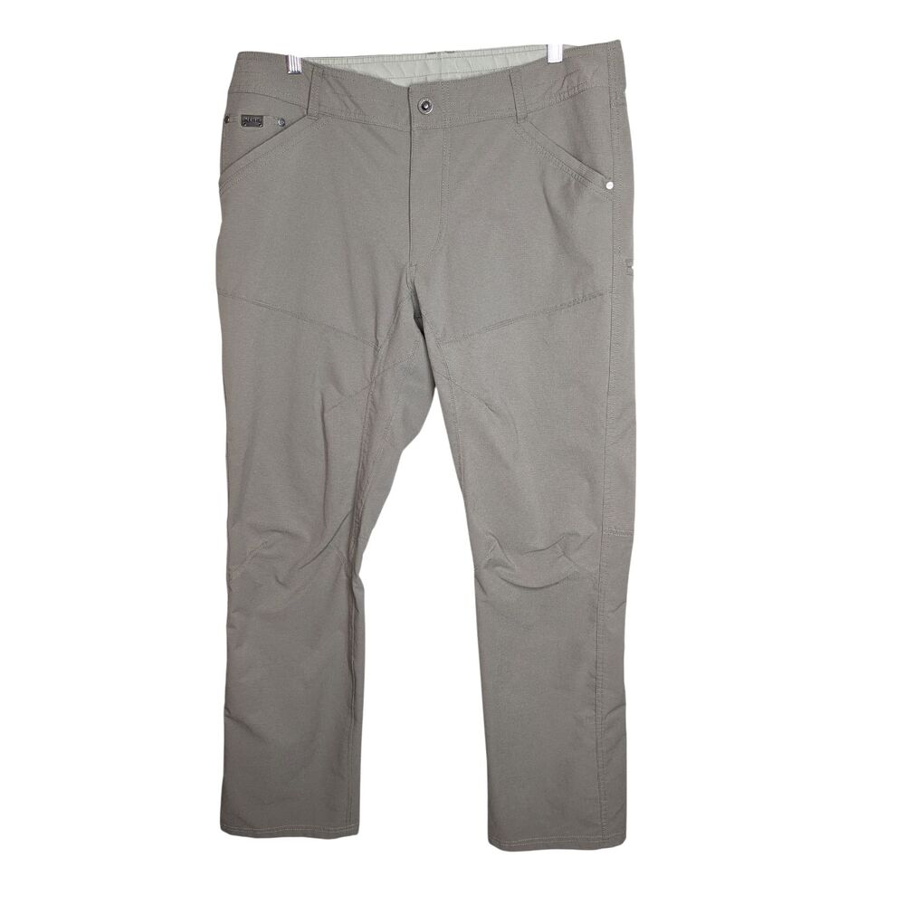 Kuhl Silencr Men's Pants 36 x 32 Khaki Ripstop Hiking Outdoors Water Resistant